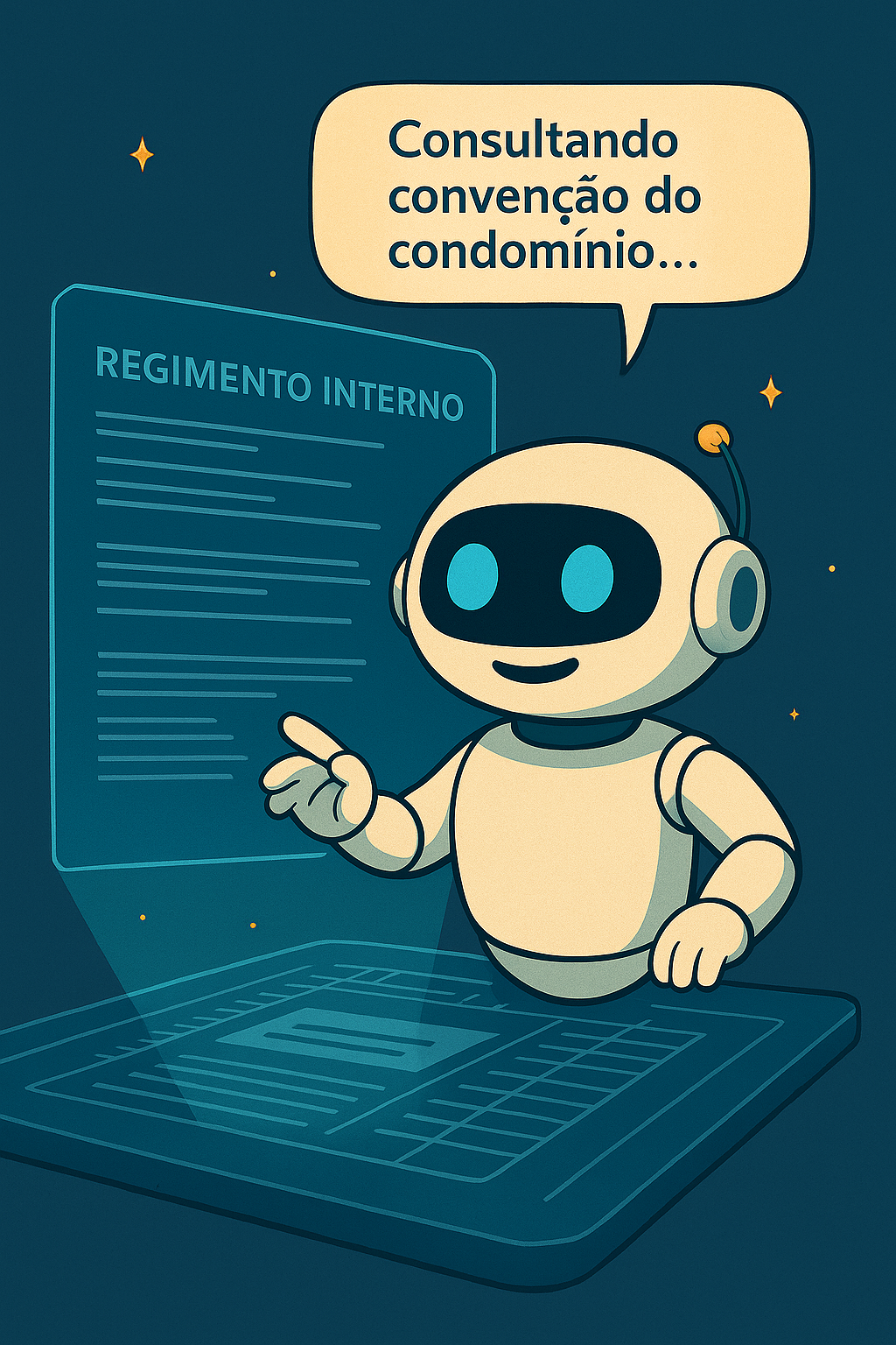 AiSind consultando regimento do condomínio